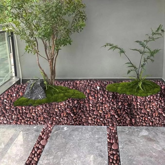 FANTIAN 20 lbs Red River Rocks for Garden, 2-3 Inch Polished Pebbles for Indoor Plants, Decorative Rocks Stones for Landscaping, Plants, Vases, Aquariums, Fountains, Pathways and Backyard