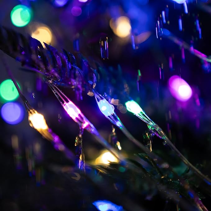 Fairy Lights Plug in,200FT 600LEDs Waterproof Led String Lights,8 Modes Remote Twinkle Light for Outdoor Indoor Christmas Wedding Birthday Garden Party Decorations,Silver Wire,Multicolor