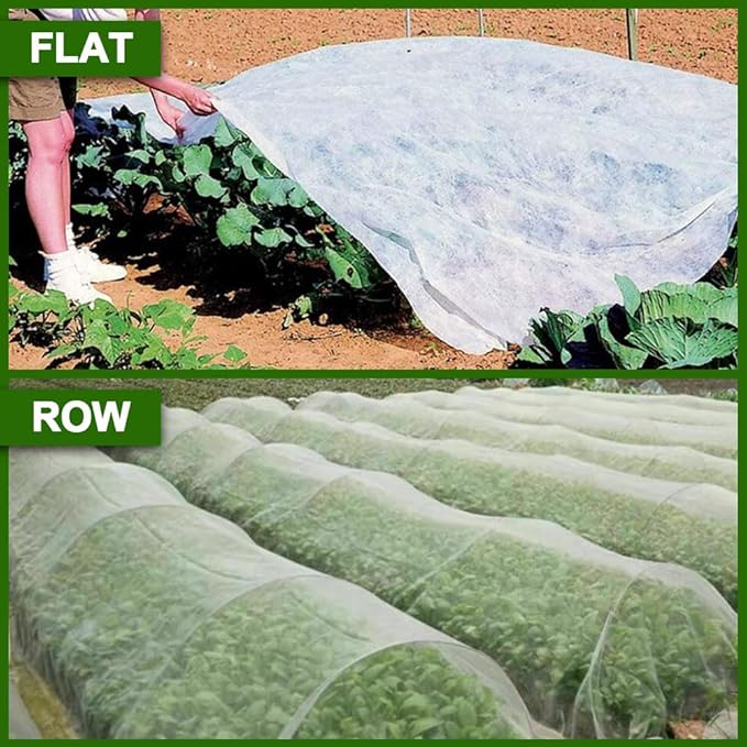 Rsyuanyi Plant Covers Freeze Protection 10 ft x 30 ft - Frost Blankets for Outdoor Plants, Durable Garden Cloth for Winter Frost & Sun Protection