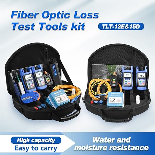 ORIENTEK TLT-12E FTTH Tool Kits Fiber Optic Power Meter + Optical Light Source +VFL FTTH Loss Test Kit Optical Power Meter OPM OLS