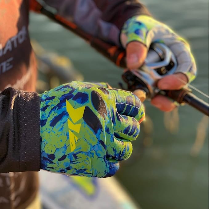 KastKing Sol Armis Sun Gloves UPF50+ Fishing Gloves UV Protection, Sun Protection for Outdoor, Kayaking, Rowing