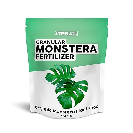 Organic Monstera Plant Food, Slow Release Dry Granular Fertilizer for Monstera and Philodendron, Tropical Plant Food (6 Ounces)