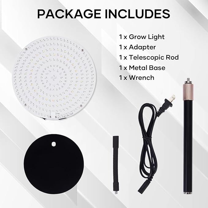 IAFENGE Desk Grow Light, 288 LEDs Red Blue White Full Spectrum Plant Light for Indoor Plants,3490 Lumen Indoor Grow Lamp,3 Modes for Plants Greenhouse Veg Bloom Light