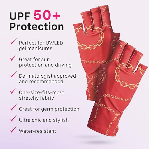 ManiGlovz Large Psychedelic Trip Print Protective Nail Gloves