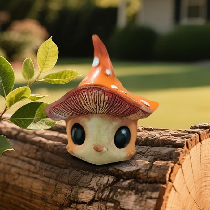 Mushroom Decor, Garden Gnomes Outdoor, Gnomes Decorations for Yard, Mushroom Decor for Home Fairy Garden Lawn Ornaments Desk Living Room