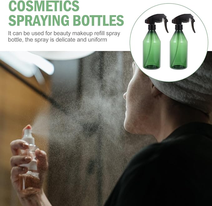 2Pcs 300Ml Spray Bottles Plant Watering and Beauty Sprayers Refillable Mist for Hair Care and Home Gardening