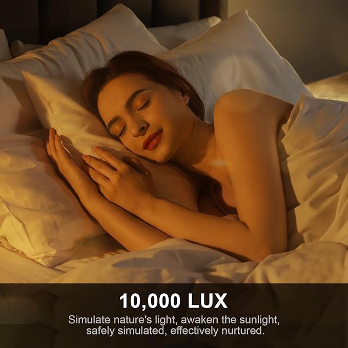 Sozapooty Light Therapy Lamp, LED 10000 Lux Floor Happy Therapy Light, UV-Free Sun Lamp with 5 Brightness & 5 Color Temperatures, 3 Heights for Apartment/Office/Home