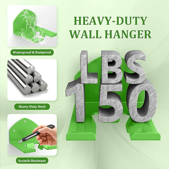 Power Tool Organizer Wall Mount, Lawn Tool Storage Rack for Weed Eater, Trimmer Rack for E.GO Power+ String Trimmer, Battery Powered 2 Pack