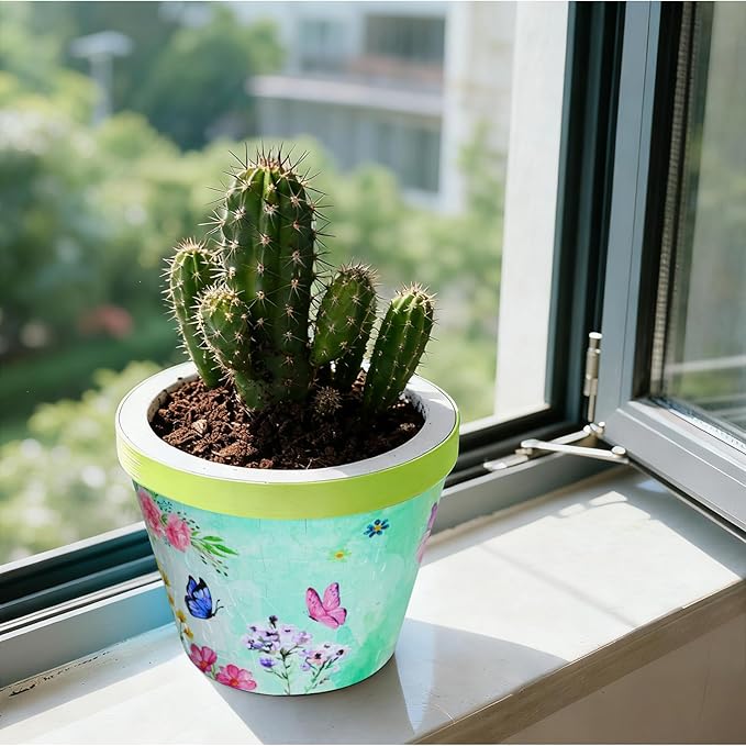 MYLARREN 3D Puzzle Planter, 152 Pcs 3D Puzzle Vases for Adults, Flowers, Small Cute Indoor Plant Pot, Arts and Crafts for Kids 4-6, Adults, Girls, Unique Flower Vases(Butterfly)