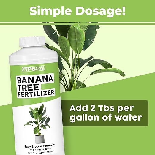 Banana Tree Fertilizer – Liquid Fertilizer for All Banana Tree Varieties, Supports Growth & Fruiting, 32 oz