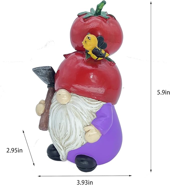 Tomato Gnomes Decorations Decor Gifts Garden Statue for Home Figurines
