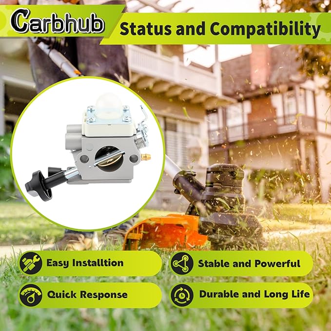 Carbhub BG56 Carburetor Fit for Stihl BG56 BG56C SH56 Leaf Blower Replace for Zama C1M-260 C1M-S260B 4241-120-0632 4241-120-0622 4241-120-0615 Carb
