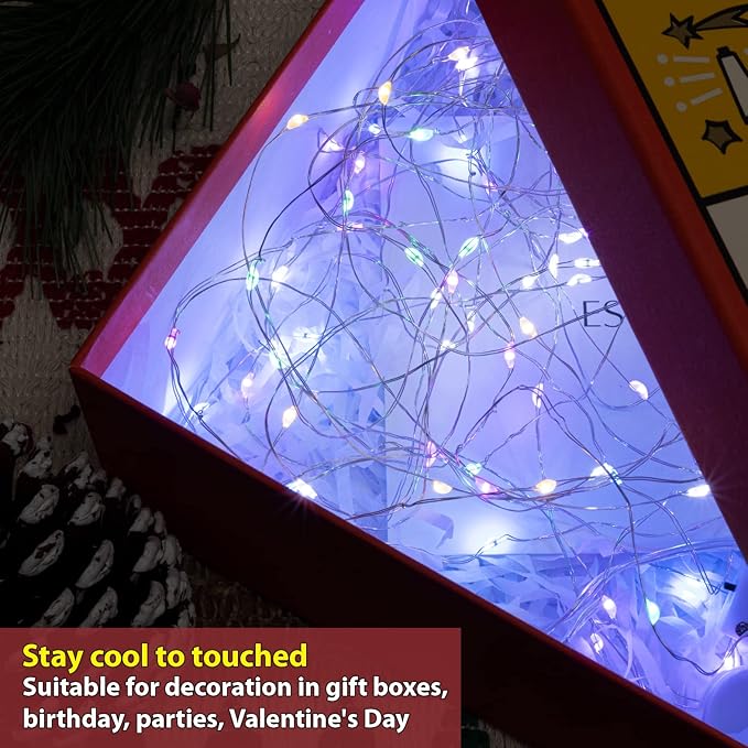 HXWEIYE 12 Pack Fairy Lights Battery Operated, 7ft 20LED Mini Twinkle String Light for Mason Jar DIY Wedding Table Centerpieces Party Bedroom Christmas (Multicolor)