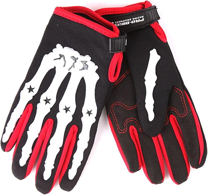 1Storm Youth Motocross Gloves Motorcycle BMX MX ATV Dirt Bike Bicycle Skeleton Cycling Kids Gloves
