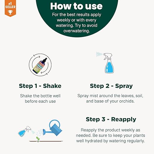 Gardenera Professional Peace Lily Superfood Spray Mist for Home Gardening | Micro-Fungi Enriched Fertilizer Mist for Healthy Leaves & Growth | 18 Essential Vitamins & Minerals for Peace Lily - 8oz