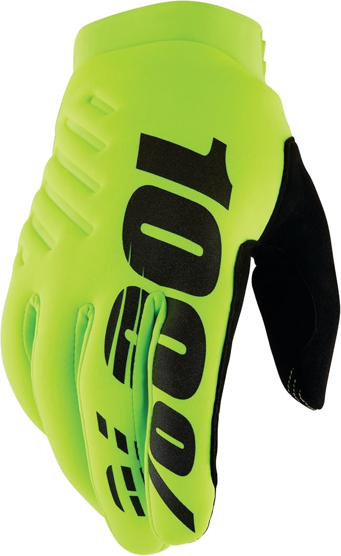 100% BRISKER Cold Weather Motocross & Mountain Bike Gloves - Warm Winter MTB & MX Powersport Racing Protective Gear
