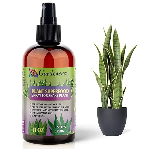 𝐁𝐄𝐒𝐓𝐒𝐄𝐋𝐋𝐄𝐑 Plant Superfood for Snake Plants with Essential Minerals - Premium Organic Plant Food Fertilizer for Indoor & Outdoor Snake Plant Care - 8oz
