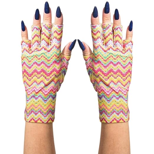 ManiGlovz - The Original UPF 50+ UV Light Protective Nail Gloves | Gel Manicure Gloves and Anti UV Fingerless Gloves for Women | Can be Used as Sun Protection Gloves for Driving | Miss Soni