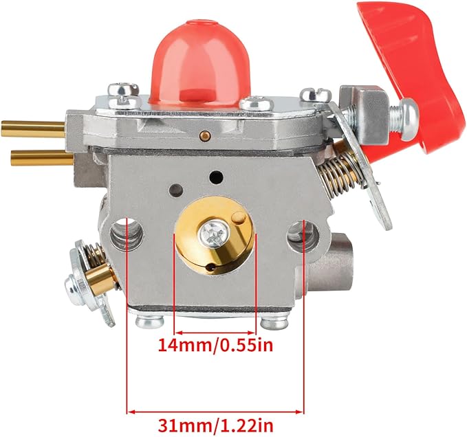 BVM200FE Carburetor Kit for Poulan 545081857 Carb Craftsman Leaf Blower 358794770 358794780 358794765 Replace ZAMA C1U-W43 C1U-W43C C1U-W43B with Air Filter