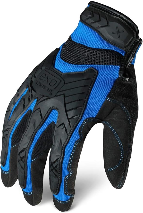 Ironclad mens Xx-large Work Gloves, Black & Blue, 2X-Large Pack of 1 US