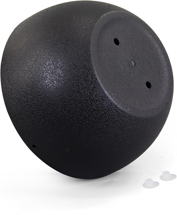 Meowell 12 inch Large Hanging Planters for Indoor Outdoor Plants, 2 Pack Hanging Flower Pots with Drainage Holes and Chain for Garden Porch, Plastic Hanging Baskets for House Plants, Black