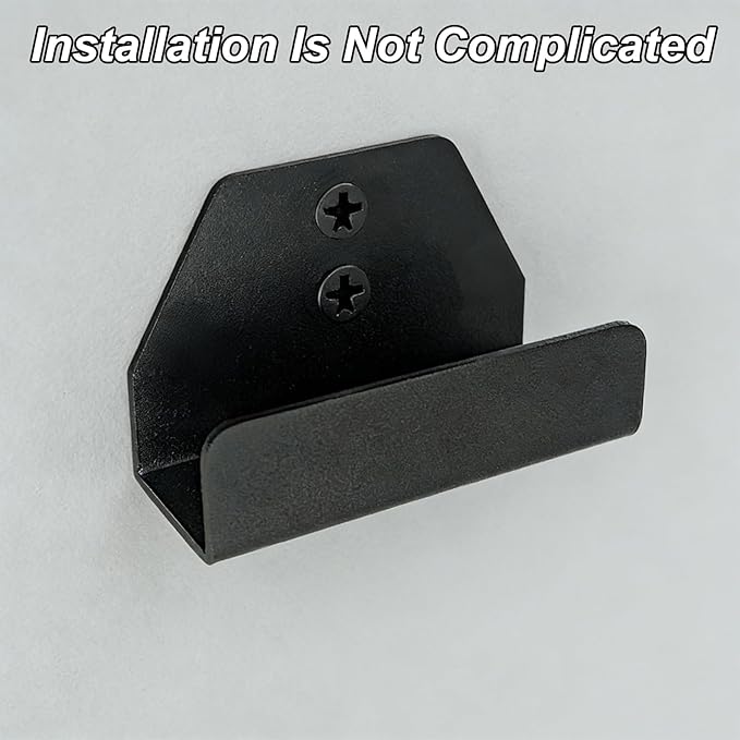 Black Metal Garage Hooks, Tool Holder Wall Mount Applicable to Dcbl722 Model Vacuum Wall Mounted Bracket, Leaf Blower Attachments Tool Holder & Hook Mounting
