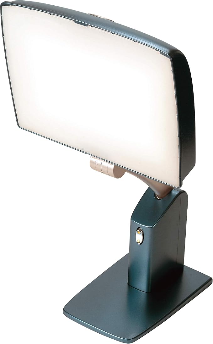Carex Day-Light Sky Bright Sunlight Therapy Lamp, 10000 LUX Therapy Lamp at 12 Inches, LED Bright White Light with Adjustable Height and Brightness Levels for Mood