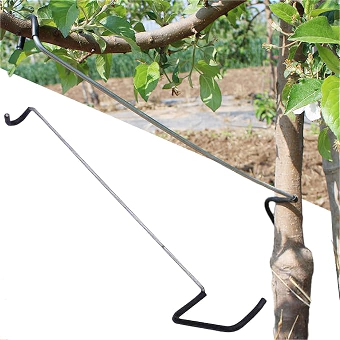 Fruit Tree Limb Spreader 10pcs,14inch Branch Puller,New Fruit Branch Spreader Plastic Hose Wrapped Iron Wire Don't Damage Branches,Tree Open Angle Pull Branch Bending Tool