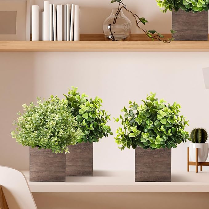 Suzile 12 Set 4 Inch Wooden Planter Box Flower Square Vases for Centerpiece Rustic Cube Planter Box with Removable Foam Blocks Liner Square Vase Craft for Garden Home(Brown Wood)