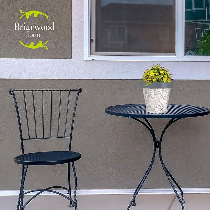 Briarwood Lane Distressed Tiles Small Planter