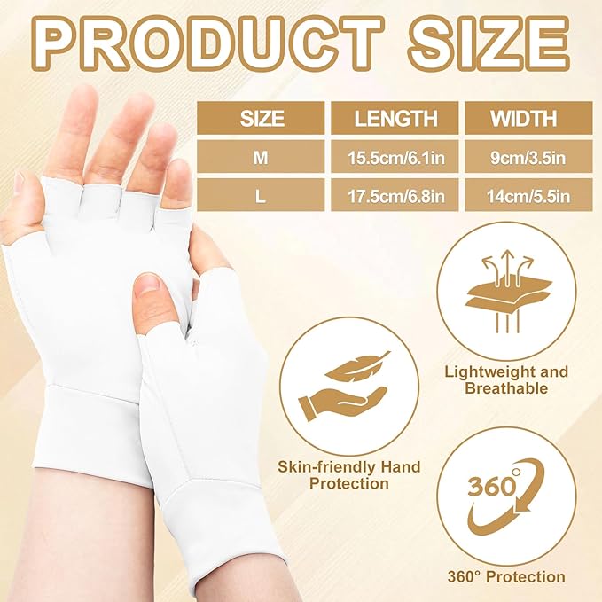 3 Pairs Elderly Skin Thin Protector Gloves Tone Fingerless Gloves Bruise Abrasion Protective to Cover Bruising