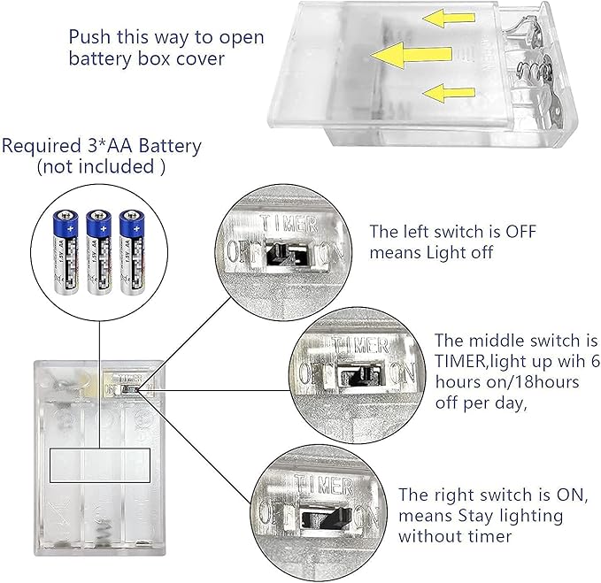2 Pack Battery Operated Mini Snowflake Led Fairy Lights with Timer 6 Hours on/18 Hours Off for Wedding Party Decoration,30 Count LEDs,10 Feet Silver Wire (Cold White)