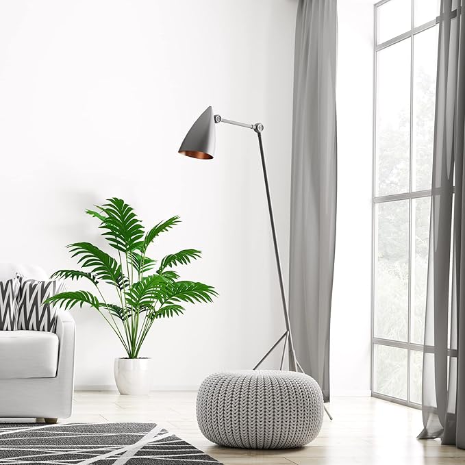 SAJANDAS Set of 2 Artificial Areca Palm Plants in Pots, 31 Inch Fake Tropical Palm Trees with Greenery Leaves and Stems, Faux Dypsis Lutescens Floor Plants for Store, Office, Home Decoration