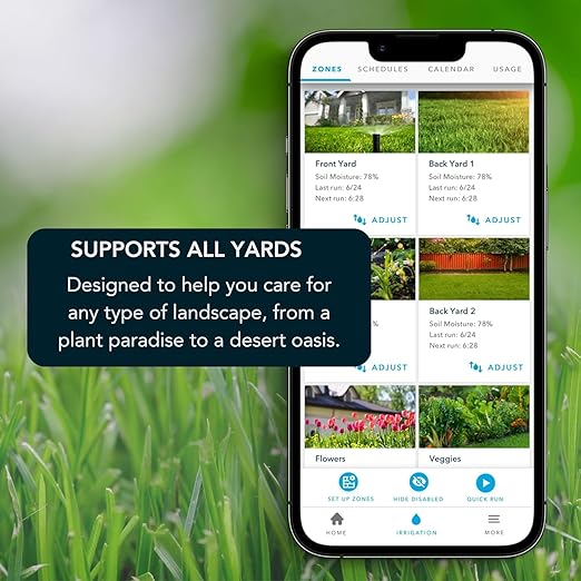 Rachio WiFi Smart Sprinkler Controller (16-Zone Irrigation Remote Control) – App-Based Scheduling, Local Weather Intelligence, Rain Skips, Easy DIY Install