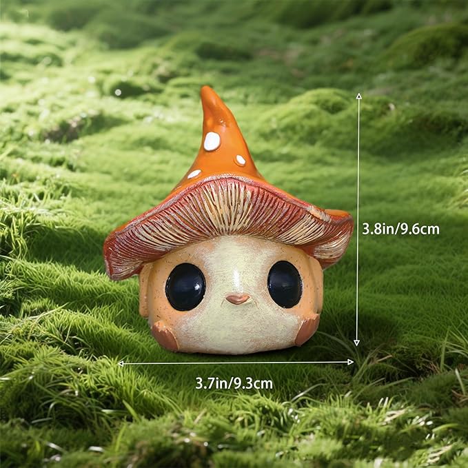 Mushroom Decor, Garden Gnomes Outdoor, Gnomes Decorations for Yard, Mushroom Decor for Home Fairy Garden Lawn Ornaments Desk Living Room