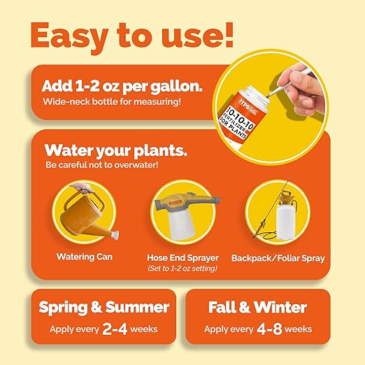 Liquid 10-10-10 Fertilizer for Plants, Triple Ten NPK Plus Iron and Micros, Liquid Plant Food 128 oz (1 Gallon)