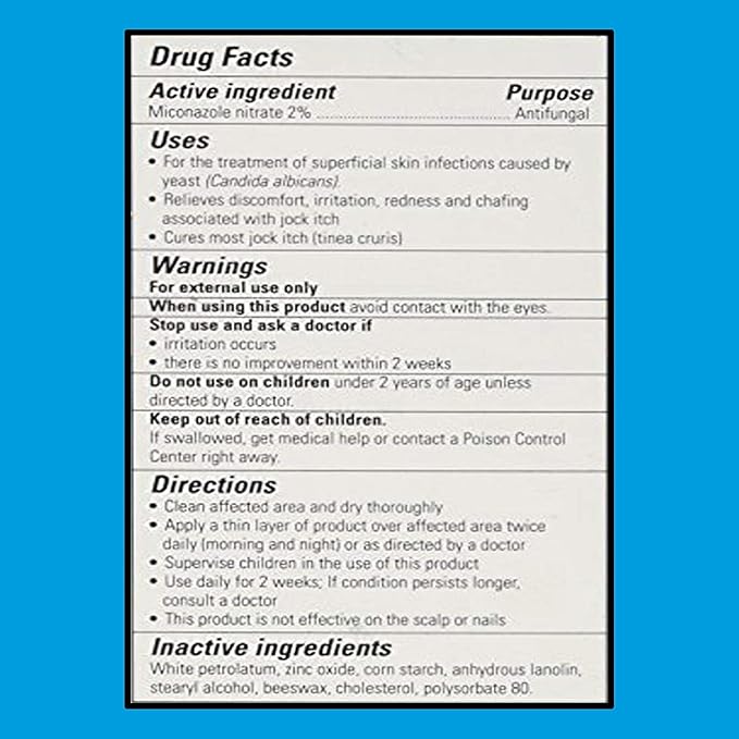 Triple Paste AF Antifungal Ointment for Skin, Athletes Foot Treatment and Ringworm Treatment - 2% Miconazole Antifungal Cream - 2 Oz Tube (Packaging May Vary)