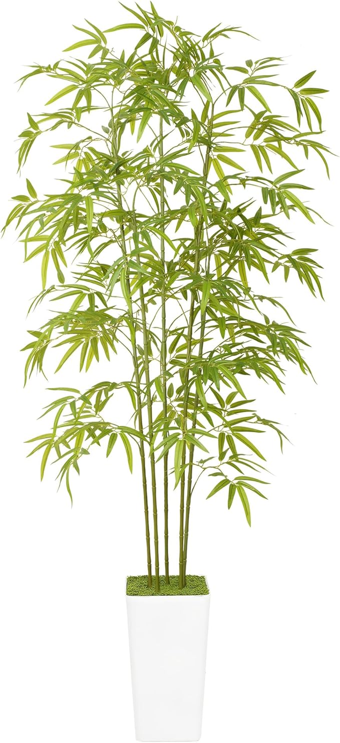 ProDeco Artificial Bamboo Tree 6FT Tall Fake Plants for Home Office Living Room Decor Indoor (Write)