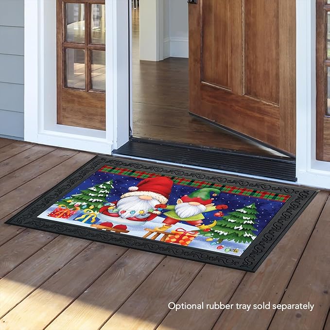 Briarwood Lane Christmas Gnomes Humor Doormat