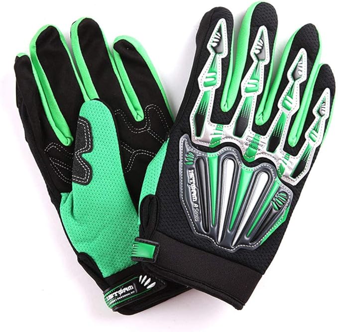 1Storm Youth Motocross Gloves Motorcycle BMX MX ATV Dirt Bike Bicycle Skeleton Cycling Kids Gloves