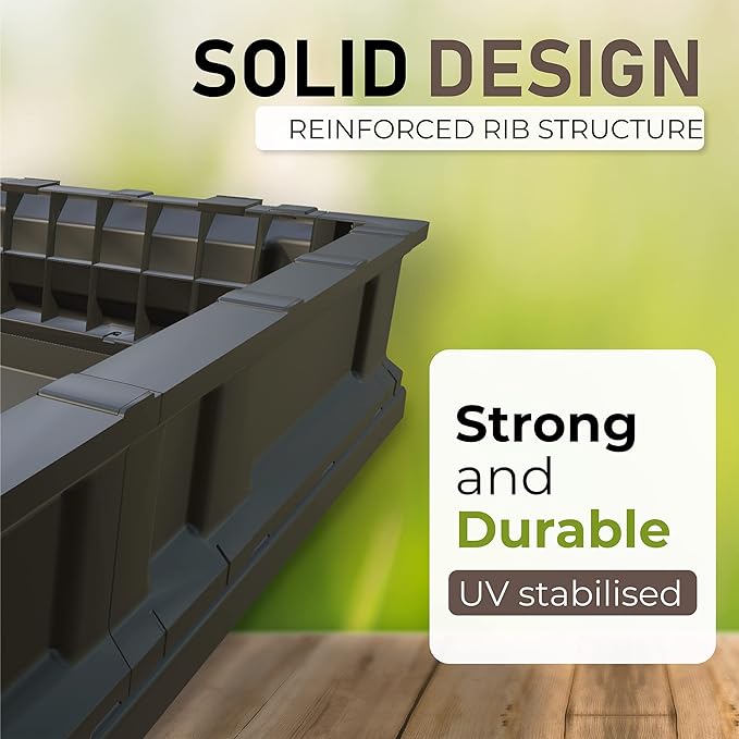 Vegepod - Raised Garden Bed - Self Watering Container Garden Kit with Protective Cover, Easily Elevated to Waist Height, 5 Years Warranty (Large)