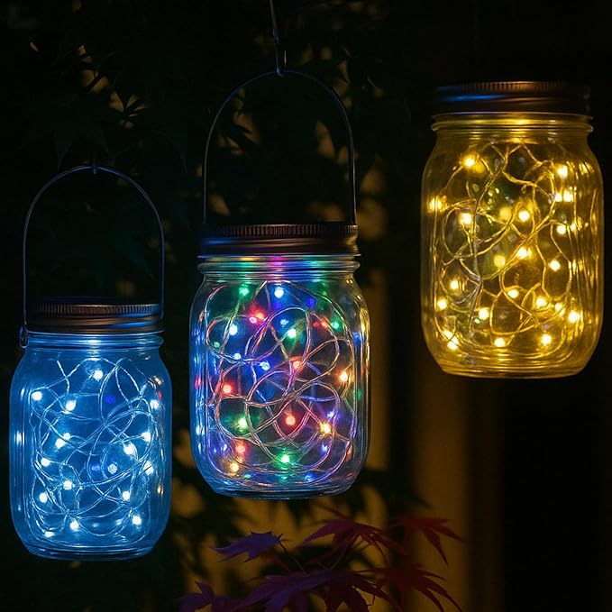 Rechargeable Fairy Lights - 7ft 20 LED String Lights, USB Rechargeable Battery Operated Twinkle Light for Mason Jars Wedding Decor Centerpiece Table Decorations Christmas