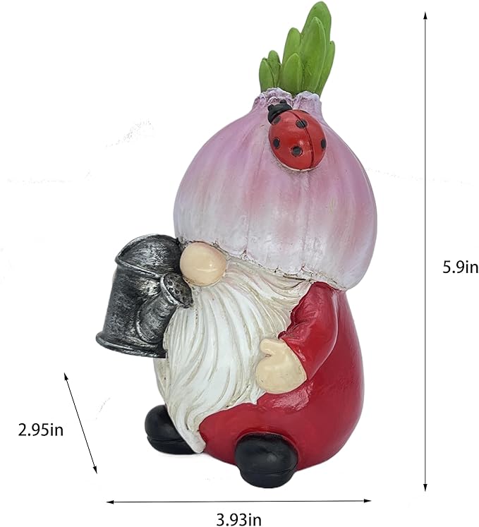 Onion Gnomes Decorations Gnomes Decor Gifts Garden Gnome Outdoor Statue Gifts for Home Figurines Spring Home Decor
