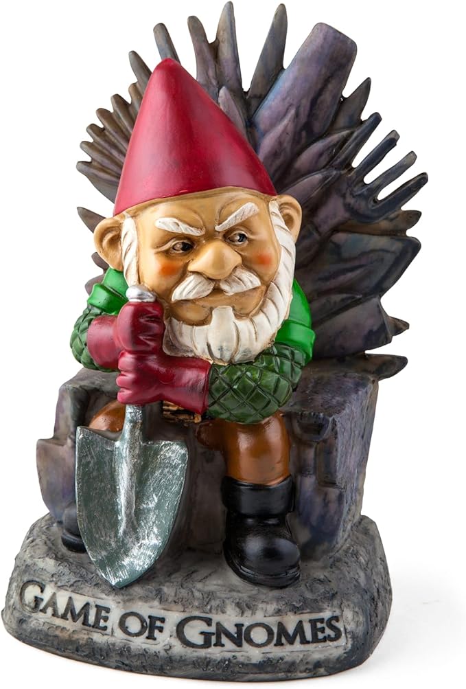 BigMouth Inc Game of Gnomes Garden Statue, Funny Outdoor Lawn & Yard Figurine, TV Show Sculpture Decorations and Gift