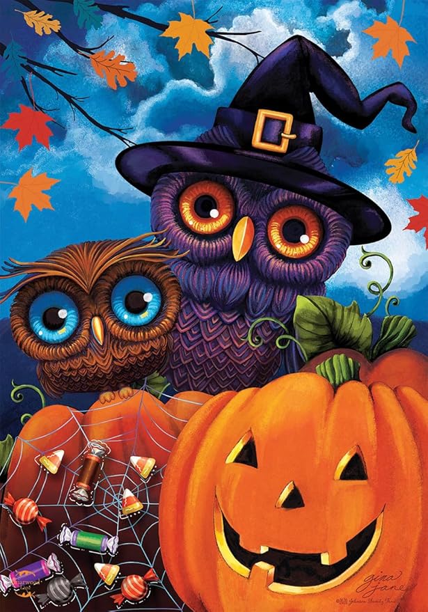Briarwood Lane Happy Halloween Owls Garden Flag