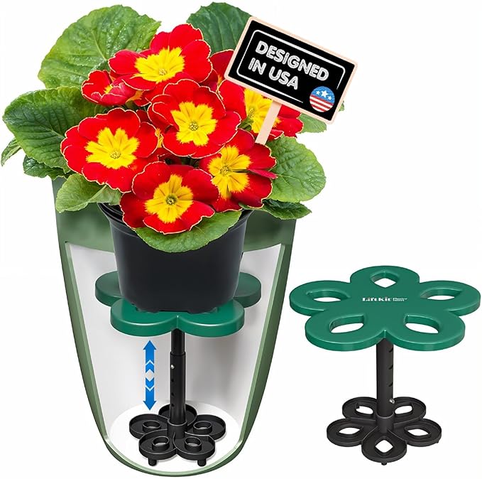 Lift Kit Planter Insert Short Tapered Plant Riser Fill Bottom of Tall Flower Pots and Large Plant Containers | Indoor and Outdoor (7-10” Rise, 6" Base, 10" Top)