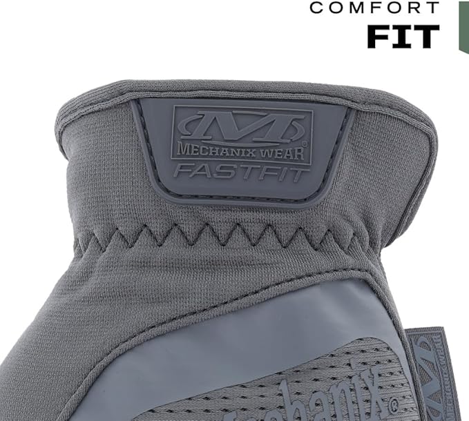 Mechanix Wear FastFit Tactical Gloves - Heavy Duty Lightweight Multipurpose Gloves - Flexible Grip & Reinforced Palm - Touchscreen Capable - Large - Wolf Grey