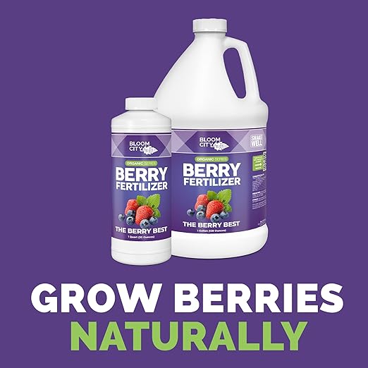 Bloom City's Organic Berry Best - Blueberry & Strawberry Fertilizer - Berry Organic, Gallon (128 oz)