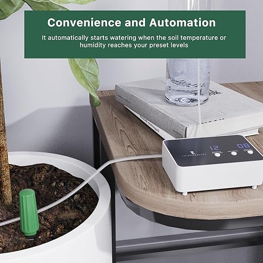 THIRDREALITY Zigbee Smart Watering Kit for Potted Plants, Indoor Plant Watering System, Hub Required, Compatible with Echo Devices with Zigbee Hub Built-in, Home Assistant, SmartThings, Hubitat, Homey