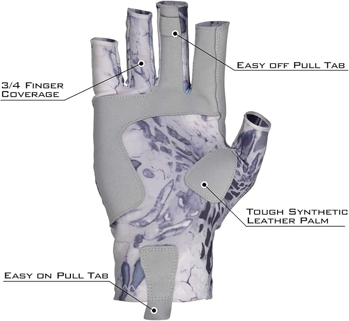 KastKing Sol Armis Sun Gloves UPF50+ Fishing Gloves UV Protection, Sun Protection for Outdoor, Kayaking, Rowing